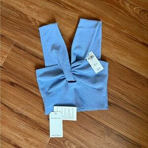 NWT Wide Strap Cross Crop Top xxs